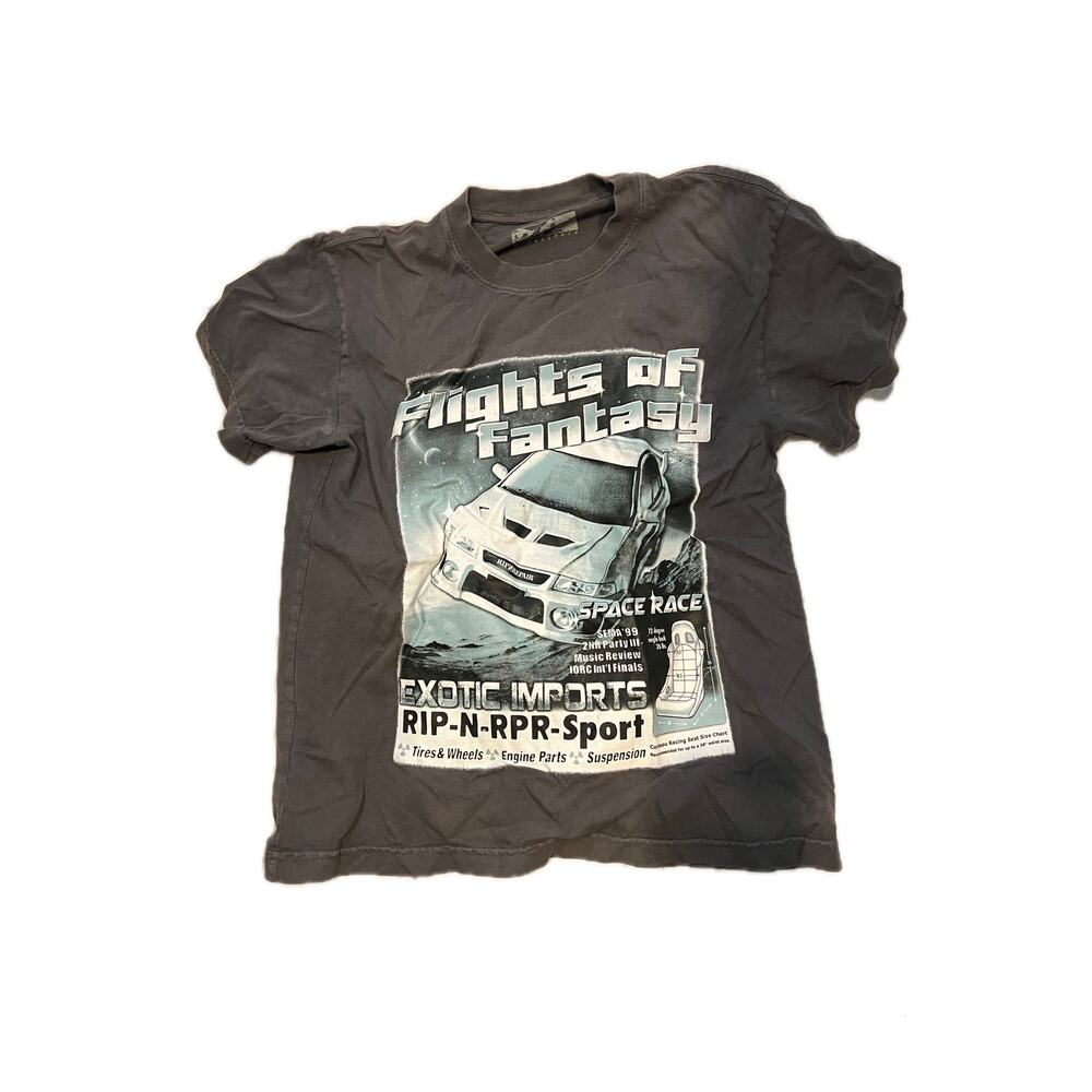 Ripnrepair Flights of Fantasy Black T-Shirt Mens Small